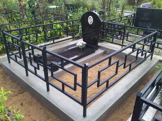 установка ограды на кладбище